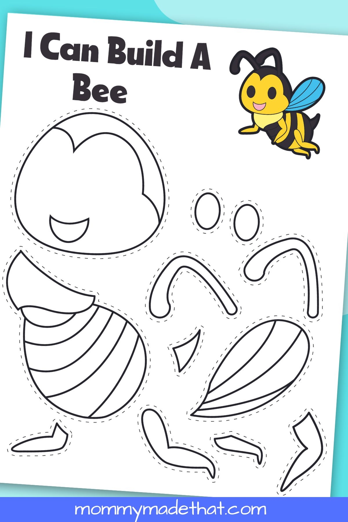 Printable Bee Craft With Free Template  Printable Bee Craft With Free Template