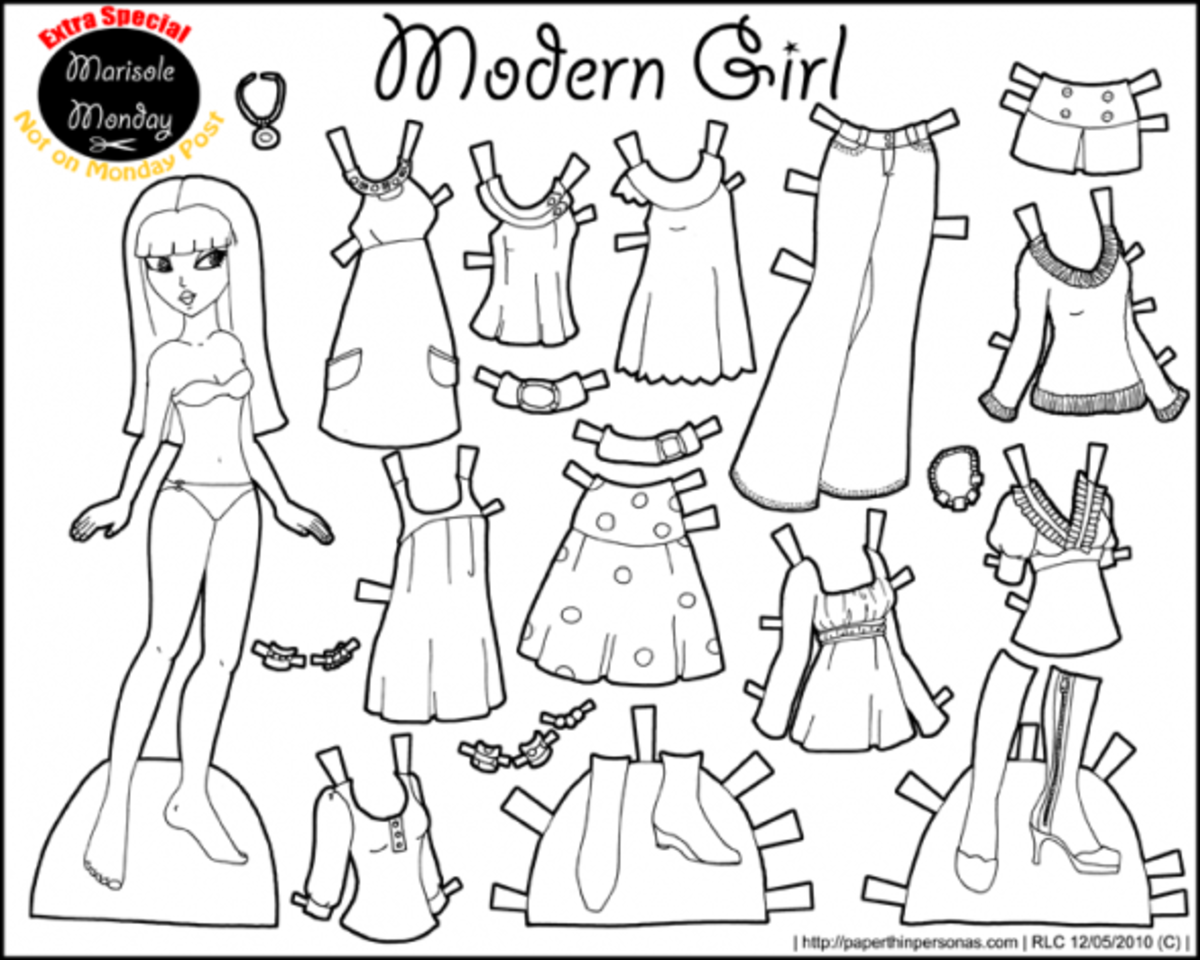 Paper Dolls Printable Template