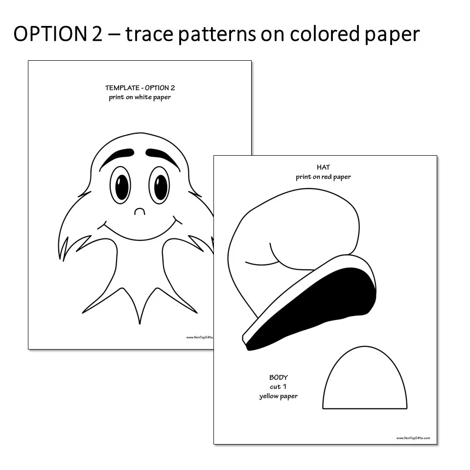 Sam I Am Craft For Kids Dr Seuss Craft Template Non Toy Gifts