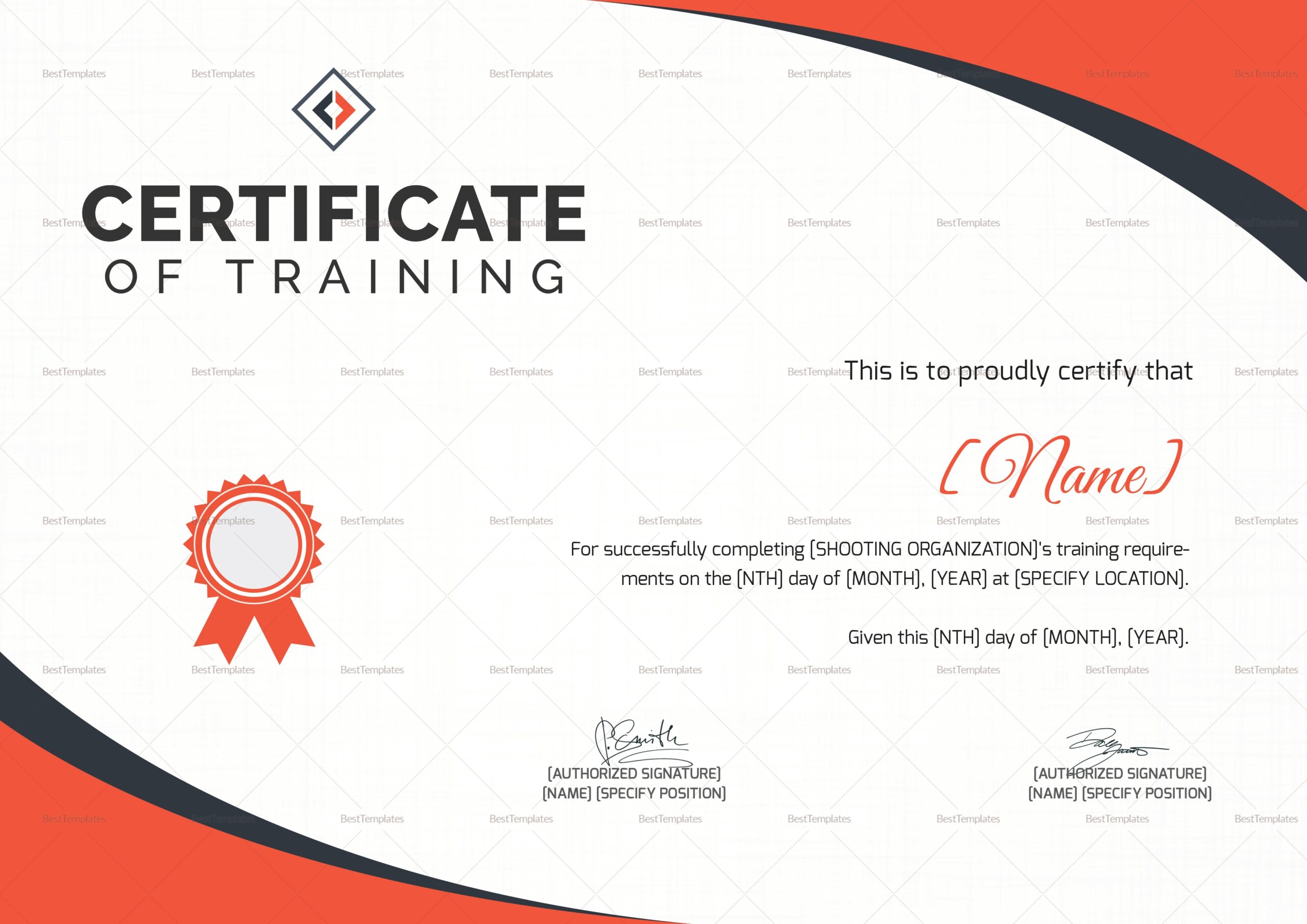 Printable Firearms Training Certificate Template Printable Firearms Training Certificate Template