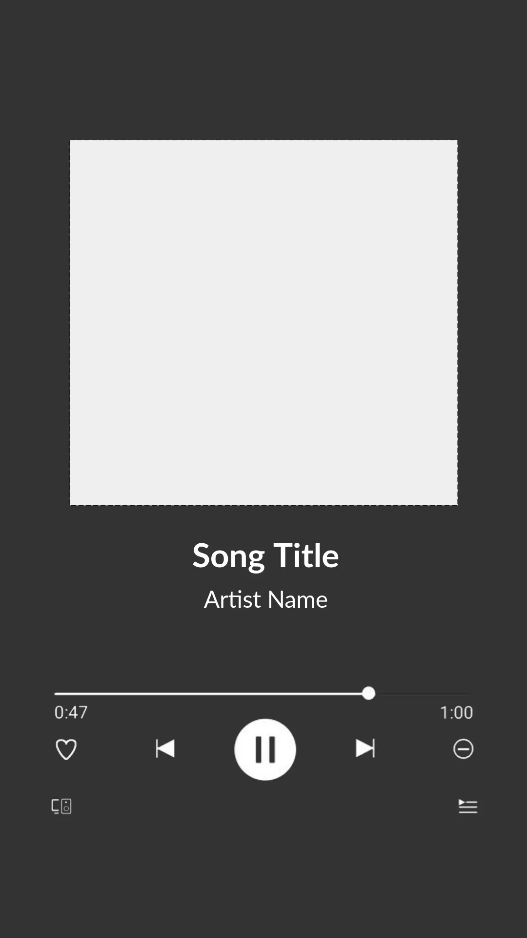 Printable Blank Spotify Template