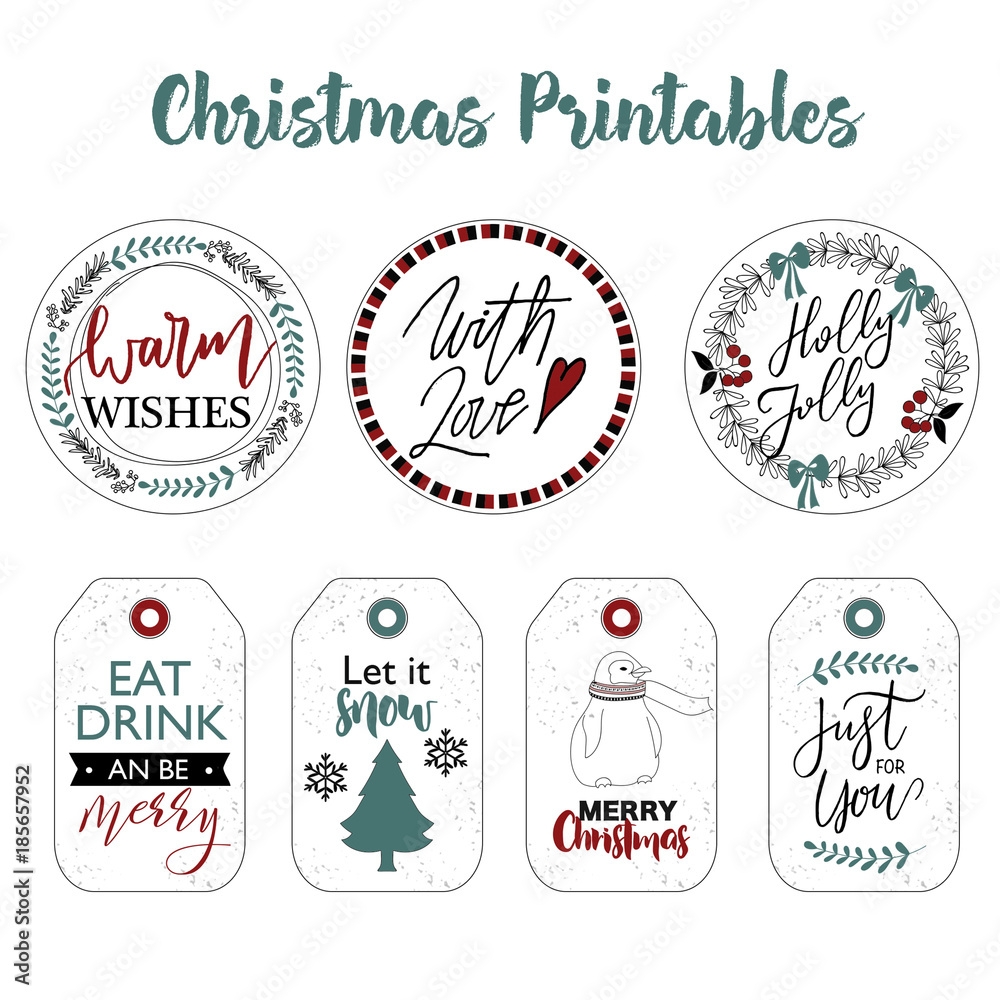 Printable Christmas Label Template Printable Christmas Label Template