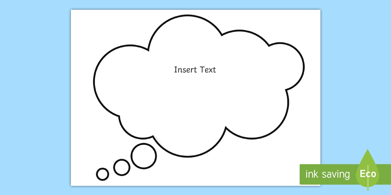 Editable Printable Speech Bubble Template