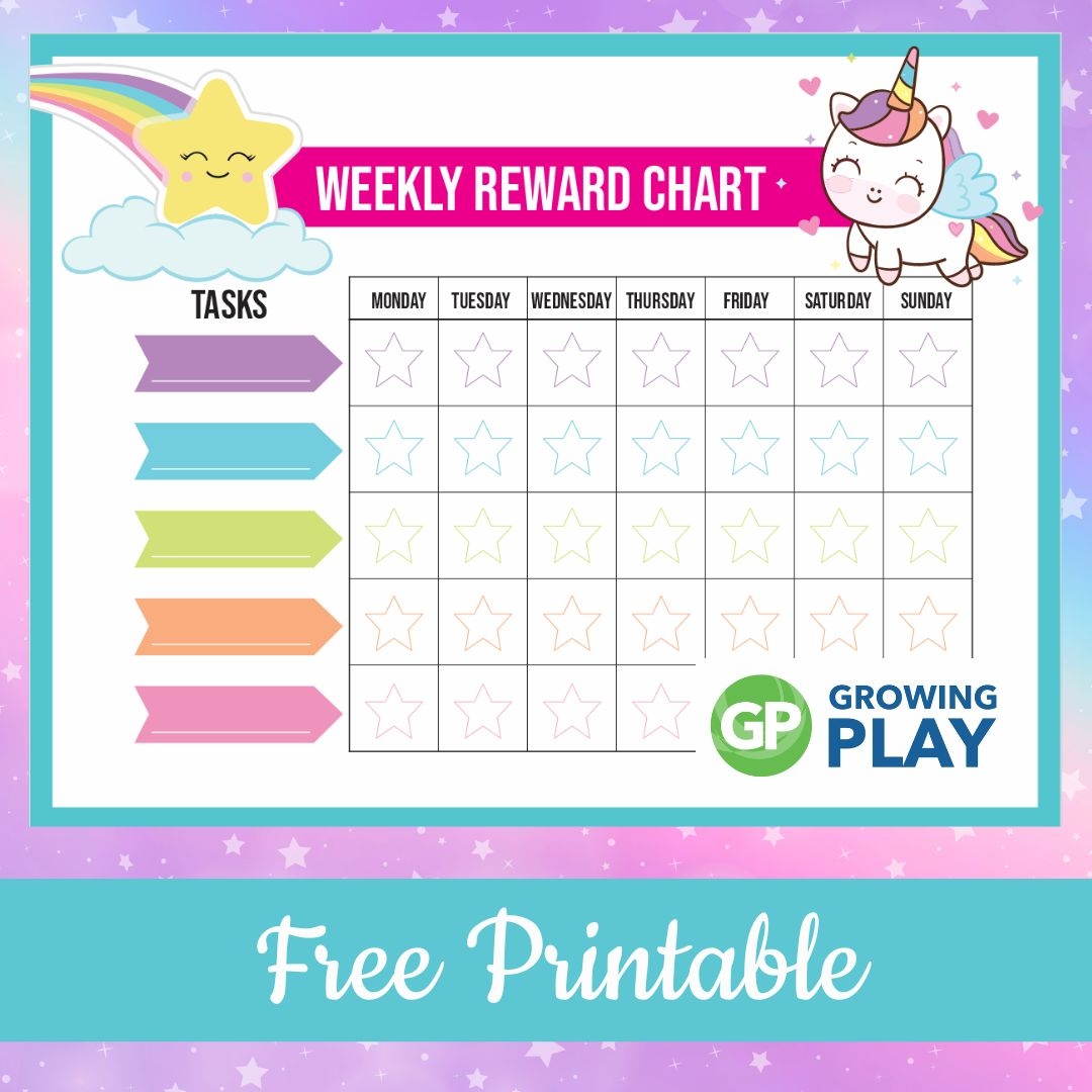 Template Free Printable Unicorn Reward Chart