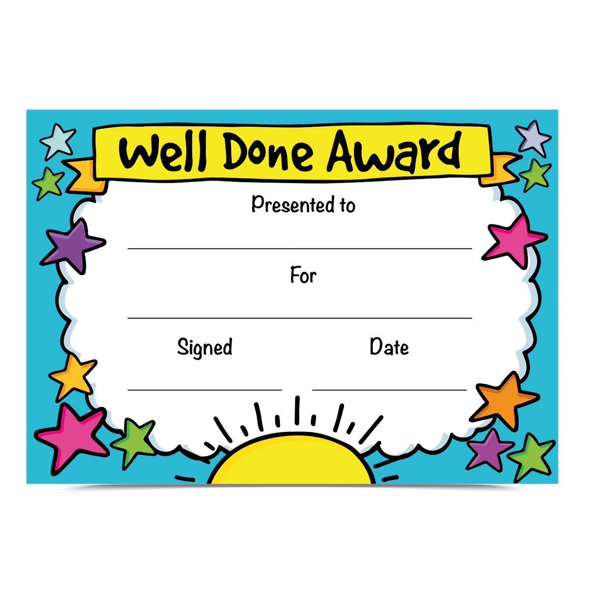 20 Well Done Award Certificates A5 MyClassroom
