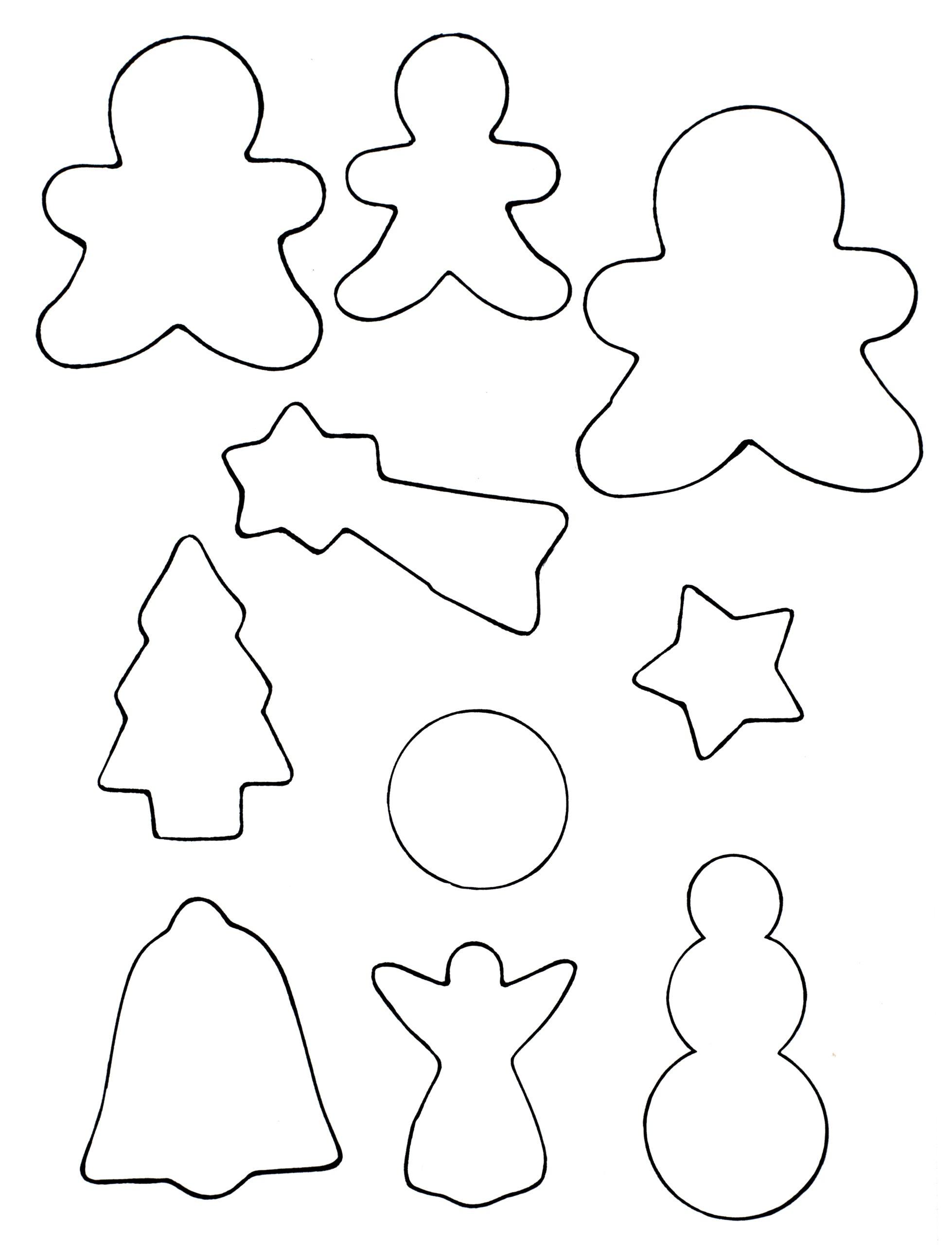 Christmas Cookie Templates Printable