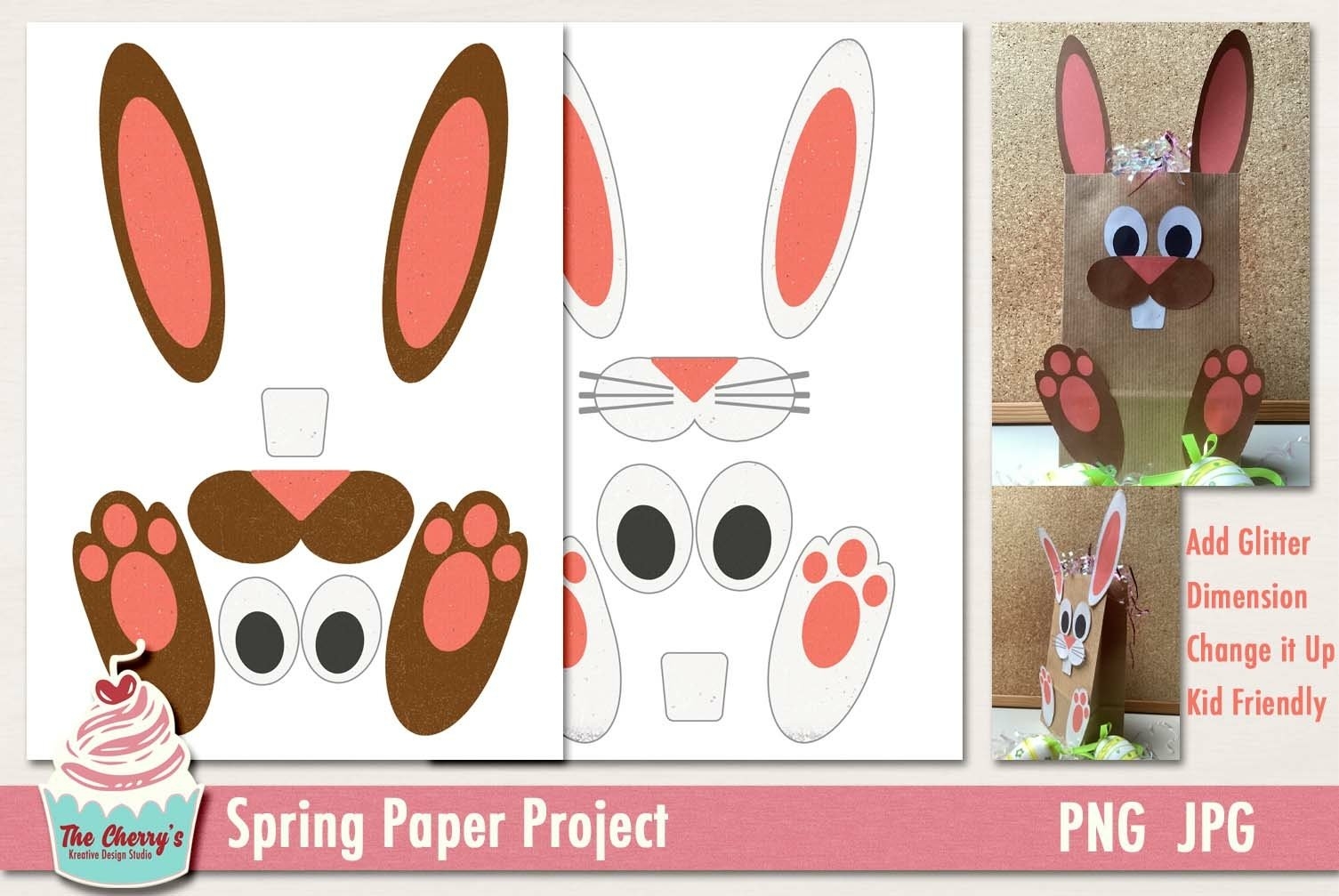 Printable Easter Bunny Bag Template