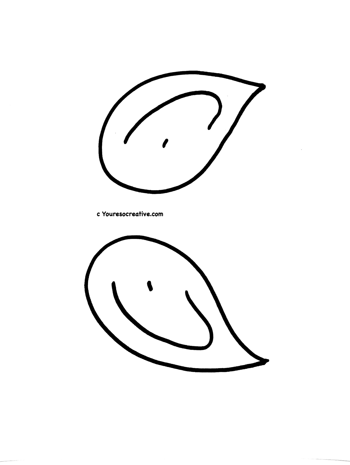 Elf Ear Template Printable Elf Ear Template Printable