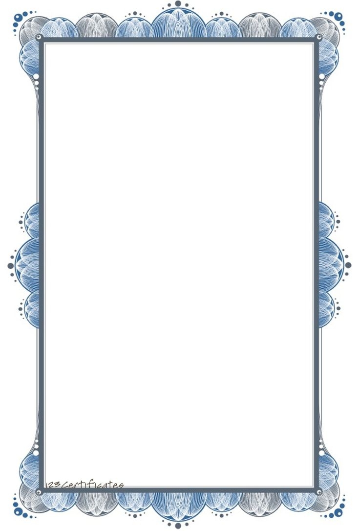 Certificate Border Templates Free Printable