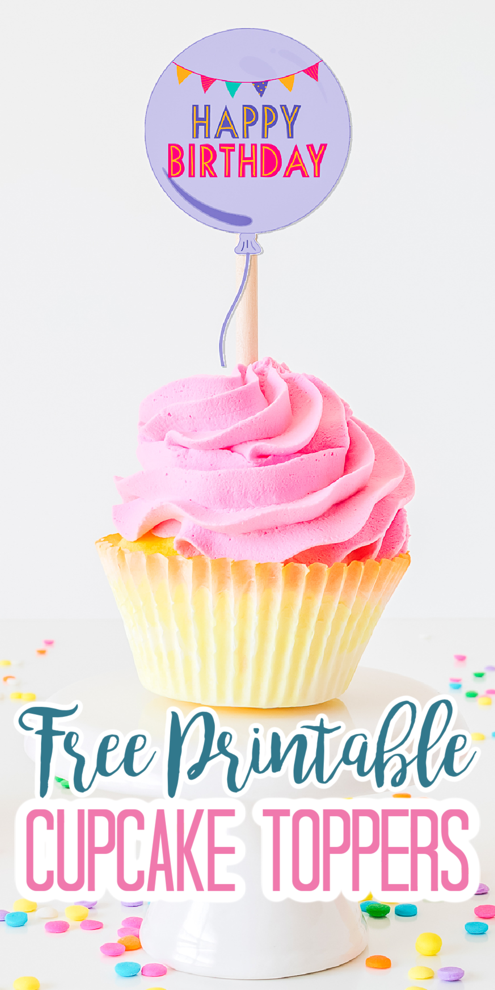 Free Printable Birthday Cupcake Template