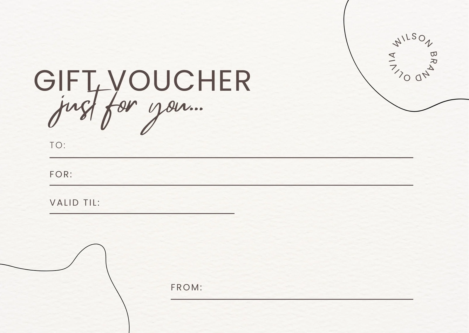 Free Printable Gift Certificate Templates