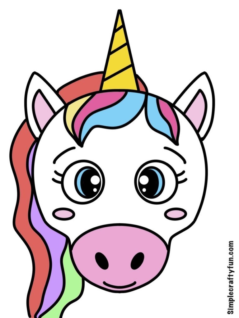 Free Printable Magical Unicorn Head Templates Free Printable Magical Unicorn Head Templates
