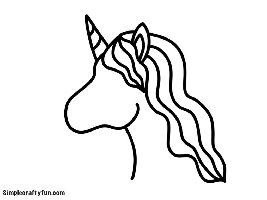 Free Printable Magical Unicorn Head Templates