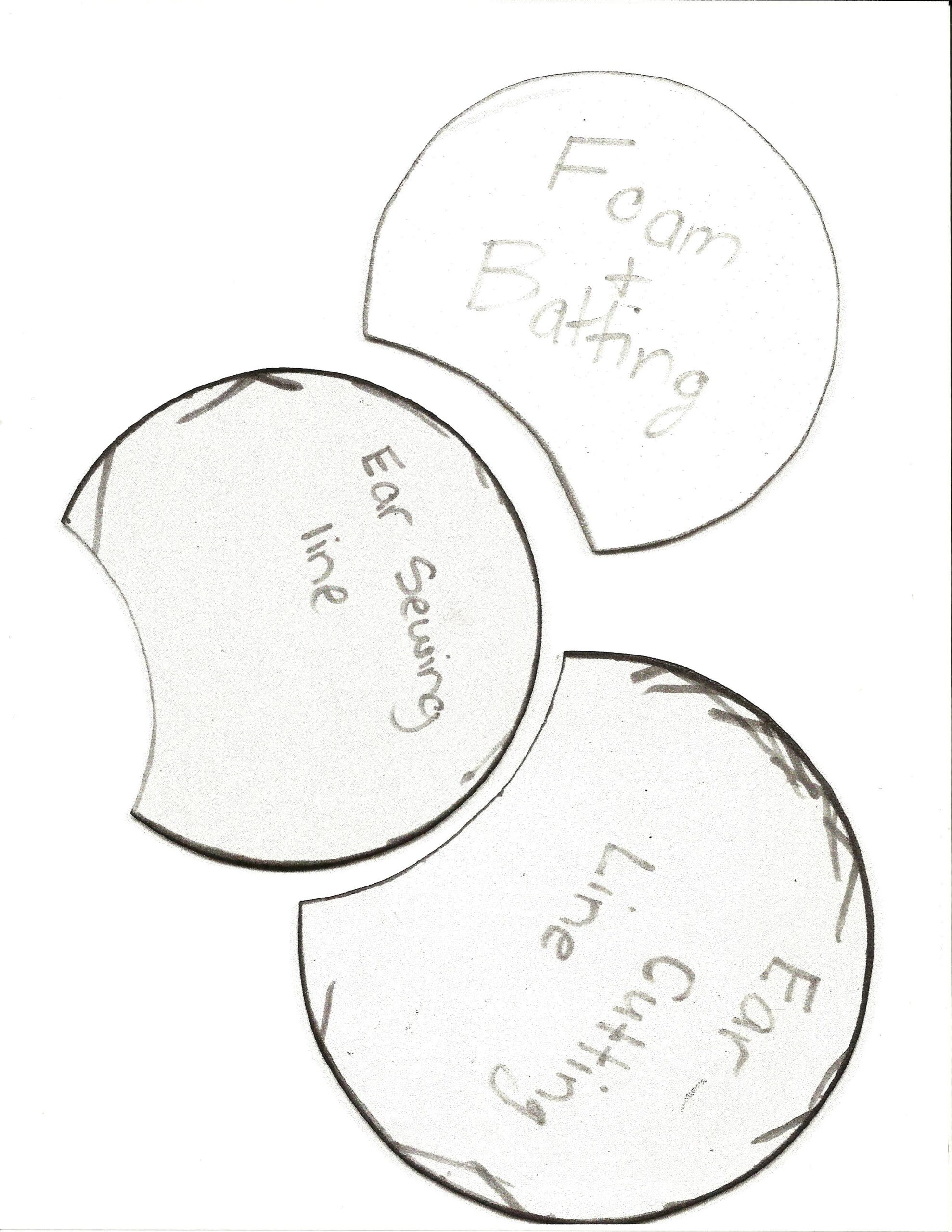 Mickey Ears Template pdf Crafts