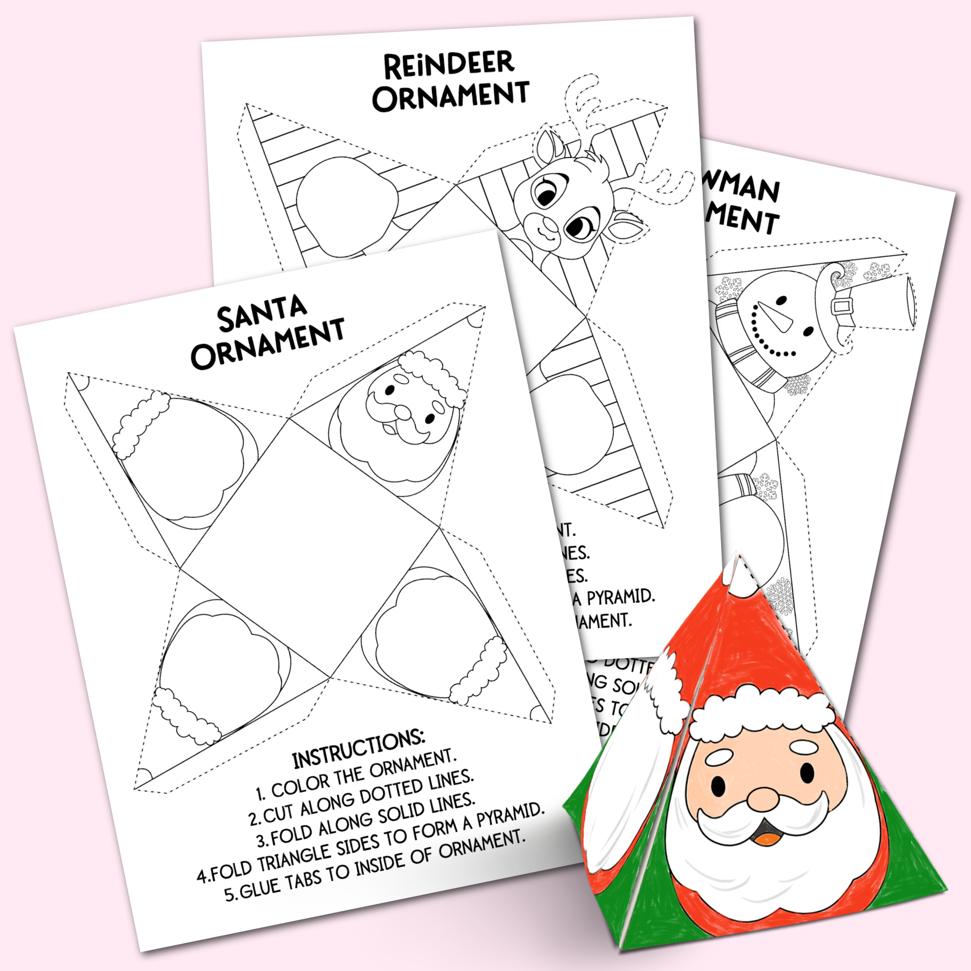 Printable Template Christmas Crafts
