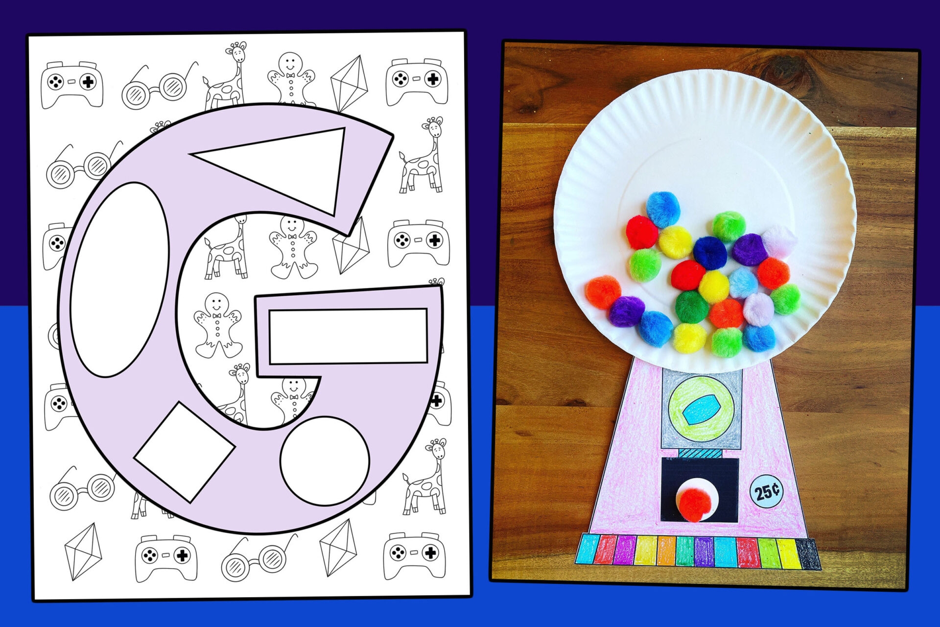 The Letter G Craft For Preschool with Free Printable Templates 